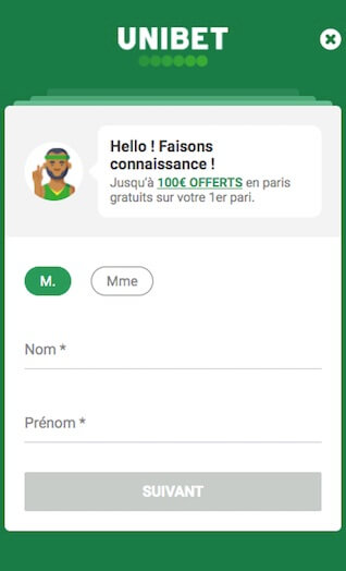 créer un compte pari unibet