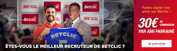 betclic bonus 30 euros parrain