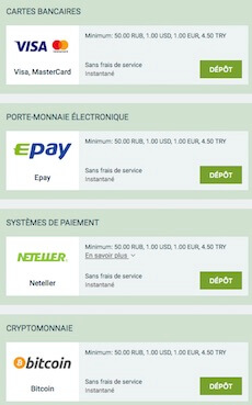 payer en ligne avec melbet