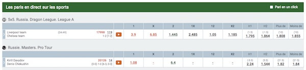 parier en ligne melbet live