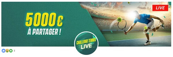 pariez en live tennis unibet promotion