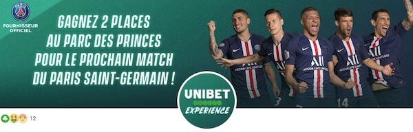 gagnez des places pour le psg unibet