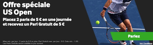 Paris sportif US Open 2019 tennis Betway