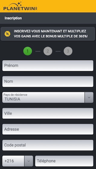 créer compte planetwin365 mobile tunisie