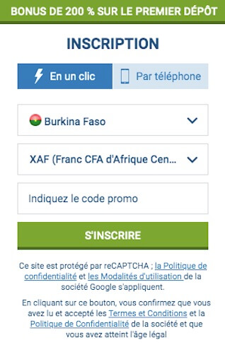 1xbet burkina faso apk