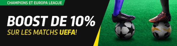 boost 10% cote champions league premier bet