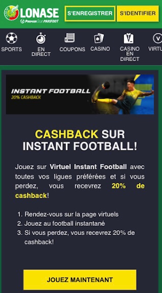 premier bet pari foot virtuel