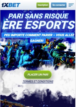 pari remboursé e-sport 1xbet