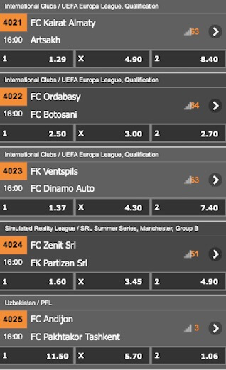 roisbet europa league pari