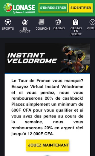 premier bet pari virtuel velo