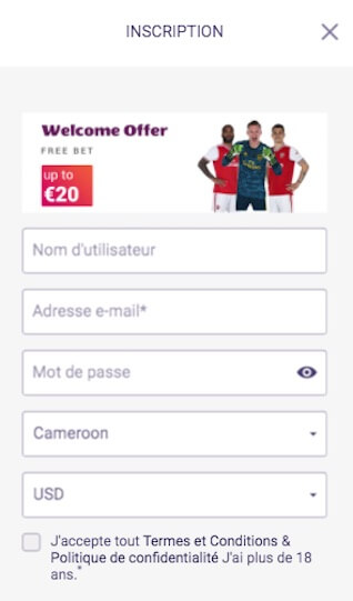 vbet créer un compte afrique