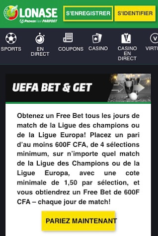 premierbet pari gratuit champions league