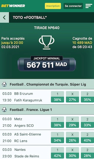 bet winner jackpot toto football