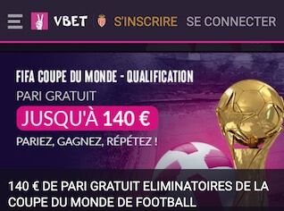 vbet freebet 140 euros mondial