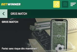 bet winner 5 euros pari remboursé