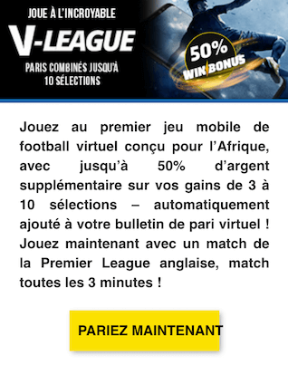 offre v-league pari combiné premier bet