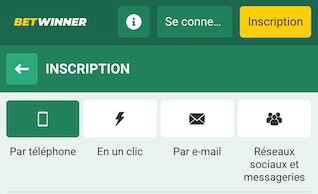 créer un compte betwinner