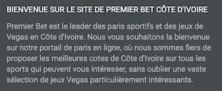 premier bet cote d'ivoire telecharger