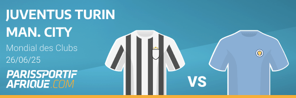 cotes pronostics juventus turin - man city