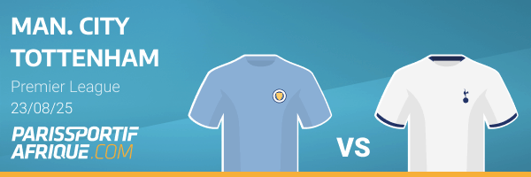 parier sur manchester city - tottenham