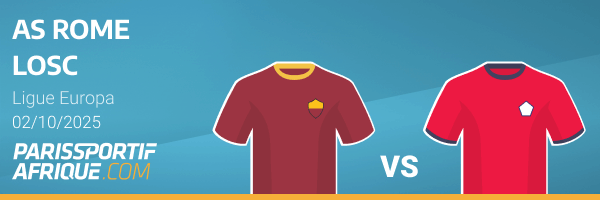 parier sur as rome - lille en ligue europa