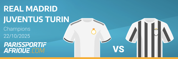 parier sur real madrid vs juventus turin