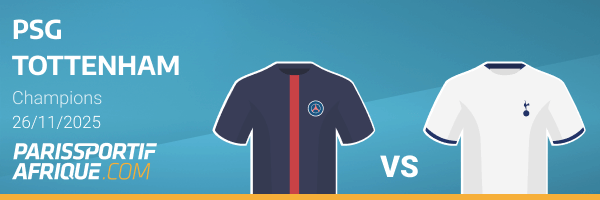 comparatif cotes psg - tottenham