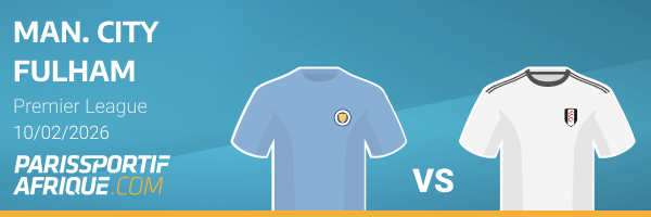 comparatif cotes man city - fulham
