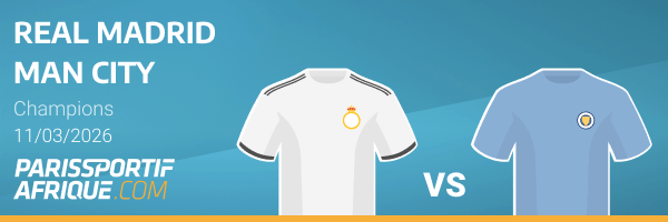 comparateur cotes real madrid - manchester city