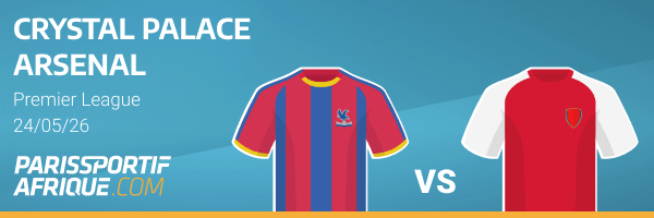 comparateur cotes crystal palace - arsenal