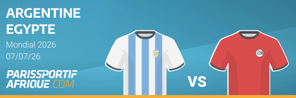 meilleures cotes argentine - egypte